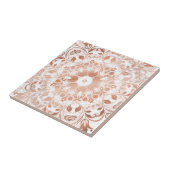 Rose Gold Floral Mandala Fliese (Seite)