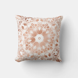 Rose Gold Floral Mandala Kissen