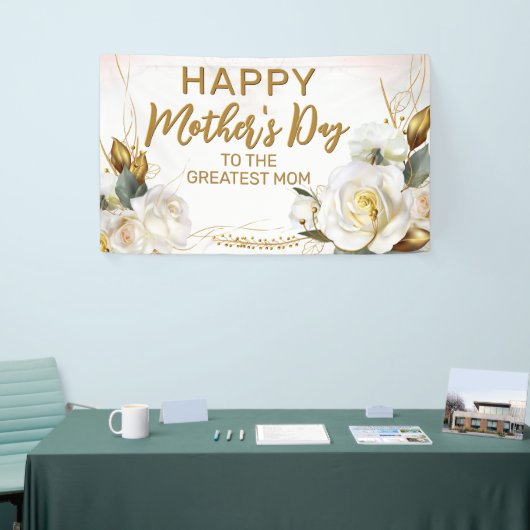 Rose Gold Floral | Muttertag Banner (Messeveranstaltung)