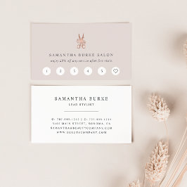 Rose Gold Floral Scissors Logo | Salon Treuekarte