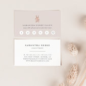 Rose Gold Floral Scissors Logo | Salon Treuekarte