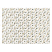 Rose Gold Floral Tischdecke (Vorderseite (Horizontal))