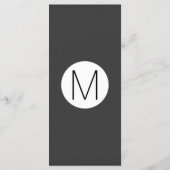 Rose Gold Floral und Navy Blue Hochzeitsprogramme Programm (Rückseite)