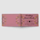 Rose Gold Floral Wedding Guest Book Gästebuch (Voll)