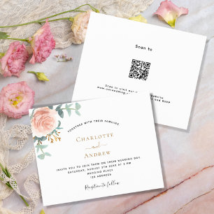 Rose Gold florale QR UAWG Details Budget Hochzeit