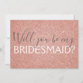 Rose Gold Foil 21. Geburtstag Einladung (Vorderseite)