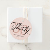 Rose Gold Foil 30. Geburtstag Vielen Dank Geschenkanhänger (Beispiel)