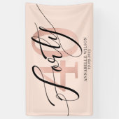 Rose Gold Foil 40. GeburtstagBanner Banner (Vertikal)