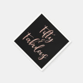 Rose Gold Foil 50 und fabelhaft Serviette (Ecke)