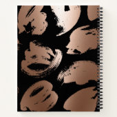Rose Gold Foil Abstrakt Notizblock (Rückseite)