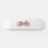 Rose Gold Foil Ananas Skateboard (Horizontal)