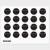 Rose Gold Foil bevorzugen Sticker rund um die Flor (Blatt)