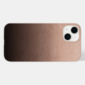 Rose Gold Foil Black Ombre Hintergrund Case-Mate iPhone Hülle (Rückseite (Horizontal))