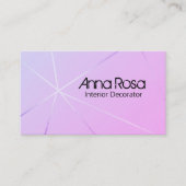 *~* Rose Gold Foil Blue Pink Geometrie Modern Visitenkarte (Vorderseite)