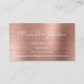 Rose Gold Foil | Blush Pink Foil Loyalty Punch Treuekarte (Rückseite)