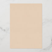 ROSE GOLD FOIL Boho Floral Brautparty Folieneinladung (Rückseite)