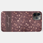 Rose Gold Foil - Burgundy Pattern - Name hinzufüge Case-Mate iPhone Hülle (Rückseite (Horizontal))