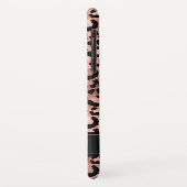 Rose Gold Foil Cheetah Muster - Personalisierter N Case-Mate iPhone Hülle (Hinten/Links)