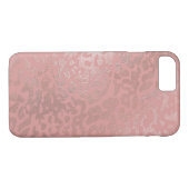 Rose Gold Foil Cheetah Tiermuster Case-Mate iPhone Hülle (Rückseite (Horizontal))