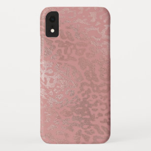Rose Gold Foil Cheetah Tiermuster Case-Mate iPhone Hülle