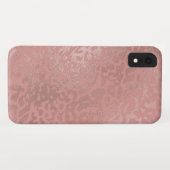 Rose Gold Foil Cheetah Tiermuster Case-Mate iPhone Hülle (Rückseite (Horizontal))