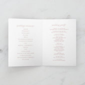 Rose Gold Foil Confetti Dots White Wedlet Booklet Programm (Innenseite)