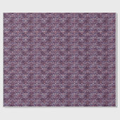 Rose Gold Foil Damask Muster Geschenkpapier (Flach)
