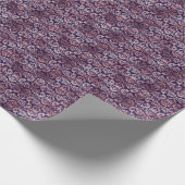 Rose Gold Foil Damask Muster Geschenkpapier (Ecke)