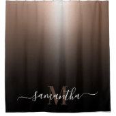 Rose Gold Foil Duschvorhang (Vorderseite)