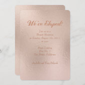 Rose Gold Foil-Effekt Wir haben die Ankündigung (Vorne/Hinten)