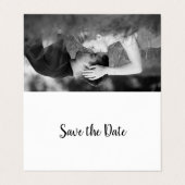 Rose Gold Foil Foto Kalender Save the Date Karte (Außenseite Aufgefaltet)