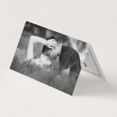 Rose Gold Foil Foto Kalender Save the Date Karte (Rückseite)