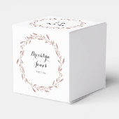 Rose Gold Foil Gastgeschenk Hochzeit Box Blumenstr Geschenkschachtel (Rückseite)