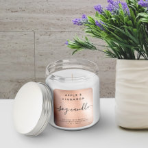 Rose Gold Foil gebürstetes Metall Sojenkorn