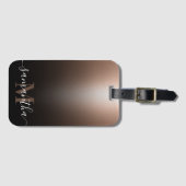 Rose Gold Foil Gepäckanhänger (Vorderseite (Horizontal))