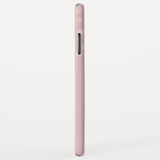 Rose Gold Foil Girly Confetti Monogram Case-Mate iPhone Hülle (Hinten/Rechts)