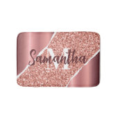 Rose Gold Foil Glitzer Badematte (Vorderseite)