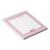 Rose Gold Foil Heart Notepad 5.5" x 6" Notizblock (angewinkelt)
