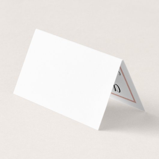 Rose Gold Foil Kalender ändern Datum Karte (Rückseite)