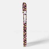 Rose Gold Foil Leopard Print Monogrammed Case-Mate iPhone Hülle (Rückseite / Links)