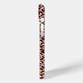 Rose Gold Foil Leopard Print Monogrammed Case-Mate iPhone Hülle (Rückseite / Links)