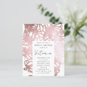 Rose Gold Foil Line Art Brautparty (Stehend Vorderseite)