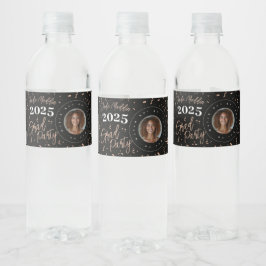 Rose Gold Foil-Look Abschluss Wasserflaschen Etike Wasserflaschenetikett