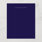 Rose Gold Foil Look Geometric Wedding (Rückseite)