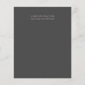 Rose Gold Foil Look Geometric Wedding (Rückseite)