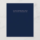 Rose Gold Foil Look Geometric Wedding (Rückseite)