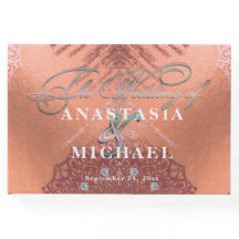 Rose Gold Foil Luxus Glam Stilvolle Hochzeit