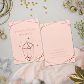 Rose Gold Foil Ohrring Display Card Visitenkarte