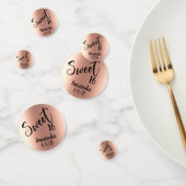 Rose Gold Foil Personalisiert Sweet 16 Sechzehn Konfetti (Gruppe)