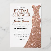 Rose Gold Foil Pressure Dress Gown Brautparty